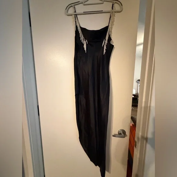 FLEUR DU MAL COWL NECK SLIP WITH PEARL TASSELS - Picture 6 of 8